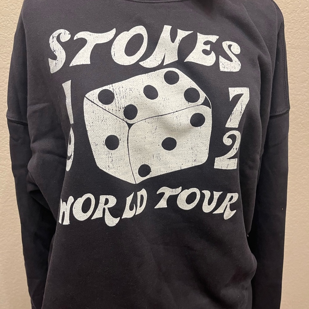 Rolling Stones Black Graphic Sweatshirt